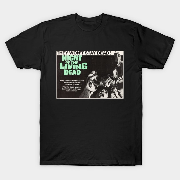 Night of the Living Dead Poster T-Shirt by zombill